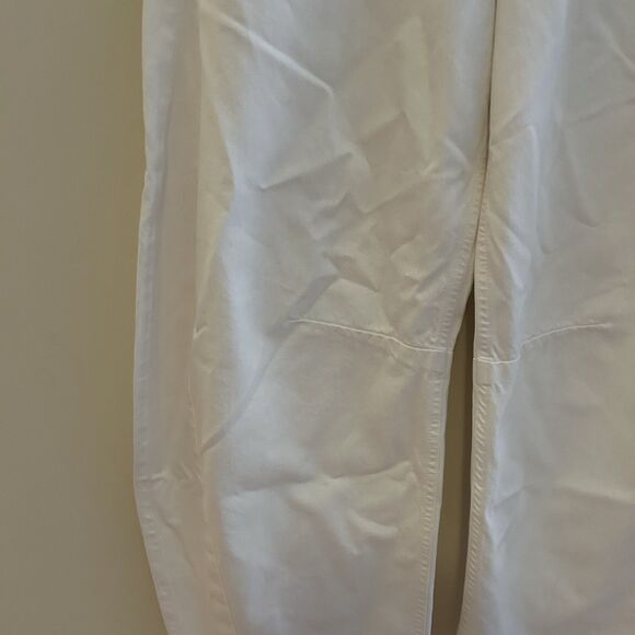 Citizens of Humanity Jeans Barrel Jicama Horseshoe White Wide Leg Raw Hem 29 CoH - Picture 5 of 16